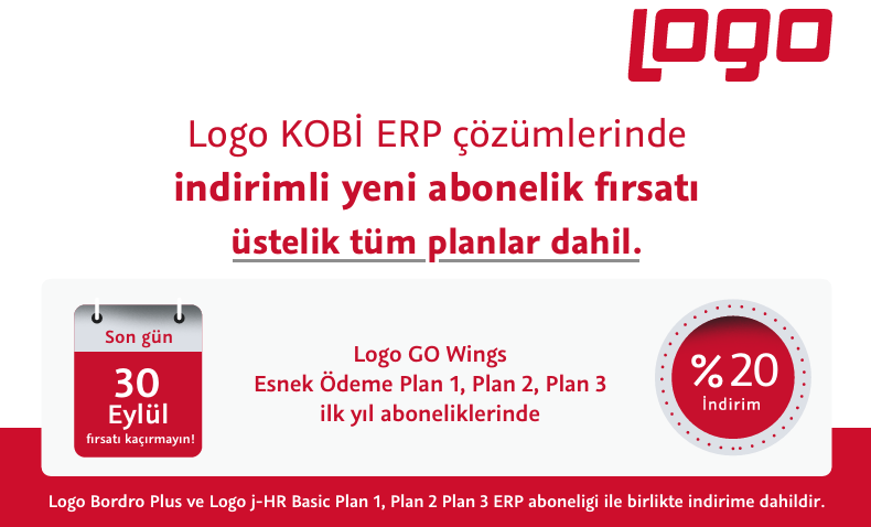 Logo KOBİ ERP çözümlerinde indirimli yeni abonelik fırsatı