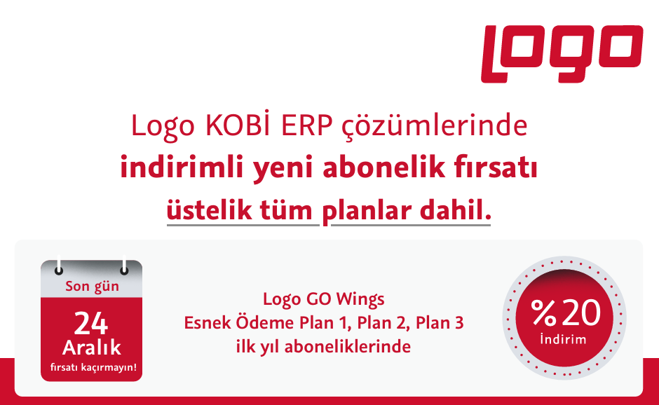 Logo KOBİ ERP çözümlerinde indirimli yeni abonelik fırsatı