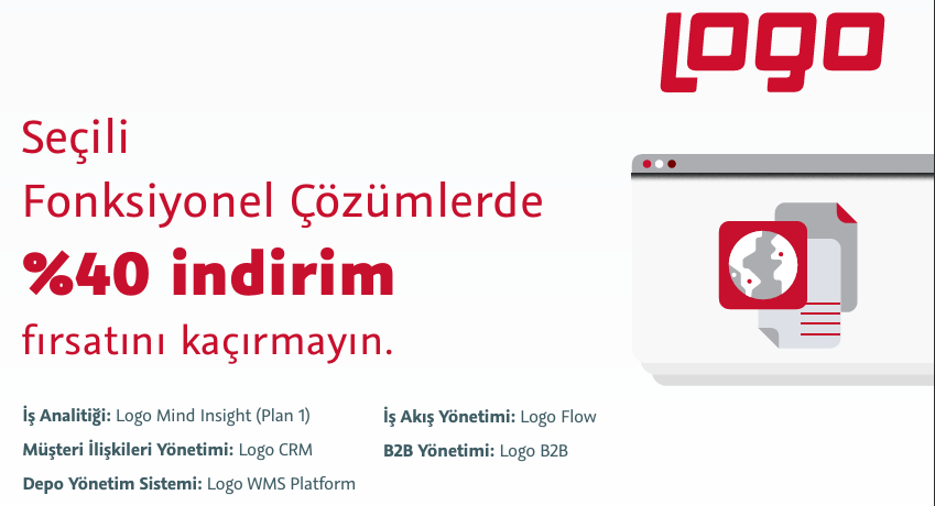Logo Fonksiyonel Çözümlerde  %40 indirim